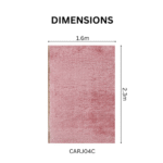 Luxurious Modern Fluffy Soft Rug Carpet Pink  - Image 3