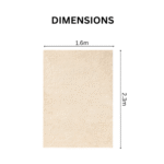 Luxurious Modern Shaggy Rug Cream Carpet - Image 3