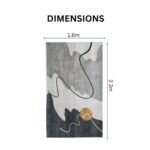 Luxurious Modern Abstract Landscape Print Rug Carpet - Image 3