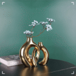 Modern Minimalist Hollow Ceramic Vase Set TAJ006 - Image 3