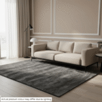Modern Shaggy Rug Dark Gray Carpet