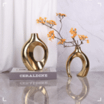 Modern Minimalist Hollow Ceramic Vase Set TAJ006 - Image 4