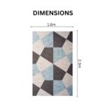 Luxurious Modern Geometric Marble Pattern Rug Carpet - Image 3