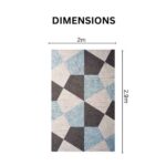 Luxurious Modern Geometric Marble Pattern Rug Carpet - Image 4