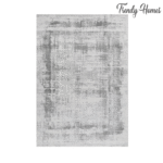 Luxurious Urban Abstract Texture Rug in Light Gray - Image 2