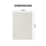 Luxurious Modern Shaggy Rug White Carpet - Image 3