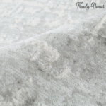 Luxurious Urban Abstract Texture Rug in Light Gray - Image 8