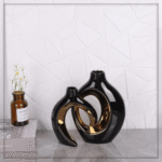 Modern Minimalist Hollow Ceramic Vase Set TAJ008 - Image 4