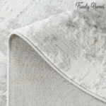 Luxurious Urban Abstract Texture Rug in Light Gray - Image 9