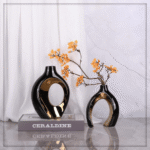 Modern Minimalist Hollow Ceramic Vase Set TAJ008 - Image 5