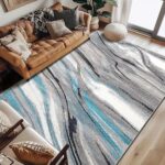Abstract Wave Pattern Rug Carpet