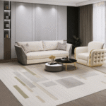 Geometric Multi Tone Block Area Rug