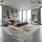 Luxurious Modern Geometric Multi Tone Block Area Rug - Image 6