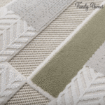 Luxurious Modern Geometric Multi Tone Block Area Rug - Image 8