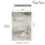 Luxurious Modern Grace Distressed Area Rug - Image 3