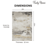 Luxurious Modern Grace Distressed Area Rug - Image 4