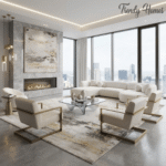 Modern Grace Distressed Area Rug