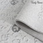 Luxurious Modern Dual Tone White and Silver floral Area Rug - Image 8