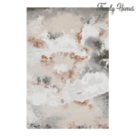 luxury abstract cloudy Earthbound area rug - Image 2