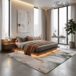 luxury abstract cloudy Earthbound area rug - Image 7