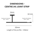 SOLID H Joint Strip 10mm - Image 3
