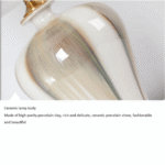 Modern Copper Ceramic Table Lamp - Image 6