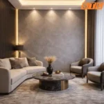 STC Luxurious PVC UV Sheet Slate Charcoal LIN24 - Image 5