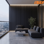 STC Innovative WPC Square Fluted Wall Panel Midnight Black WPS22 - Image 2