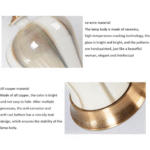 Modern Copper Ceramic Table Lamp - Image 7