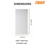 STC Luxurious PVC UV Sheet Urban Grey LIN27 - Image 2