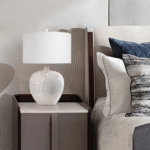 Modern Nordic Round Ceramic Table Lamp - Image 5