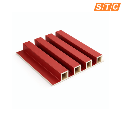 Square Fluted Wall Panel Terracotta Red WPS24