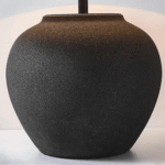 Modern Black Ceramic Jar Table Lamp - Image 5