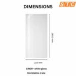 STC Luxurious PVC UV Sheet White Gloss LIN28 - Image 2