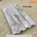 STC Innovative WPC Square Fluted Wall Panel Platinum Vein WPS25 - Image 3