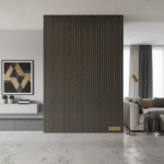 STC Groove PVC Panel Charcoal Gray Gold Line IPB3 - Image 2