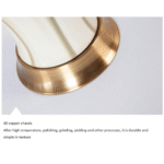 Modern Copper Ceramic Table Lamp - Image 9