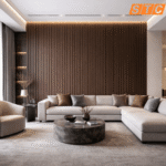 STC Innovative WPC Square Fluted Wall Panel Smoked Walnut WPS26 - Image 2