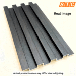 STC Innovative WPC Square Fluted Wall Panel Smoked Walnut WPS26 - Image 3