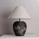 Rustic Two Tone Ceramic Table Lamp