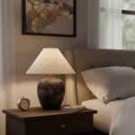 Modern Rustic Two Tone Ceramic Table Lamp - Image 4