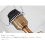 Modern Copper Ceramic Table Lamp - Image 10