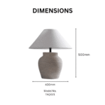 Modern Ceramic Pottery Table Lamp - Image 3