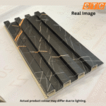 STC Innovative WPC Square Fluted Wall Panel Obsidian Gold WPS28 - Image 3