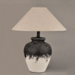 Japanese Style Vintage Ceramic Table Lamp - Image 2