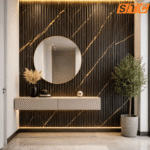 STC Innovative WPC Square Fluted Wall Panel Obsidian Gold WPS28 - Image 2