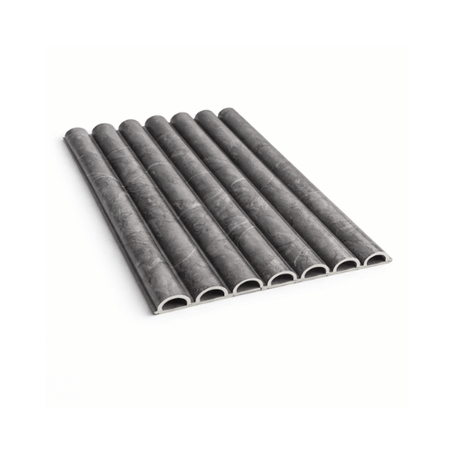 Round Fluted Wall Panel Graphite Stone WPR006