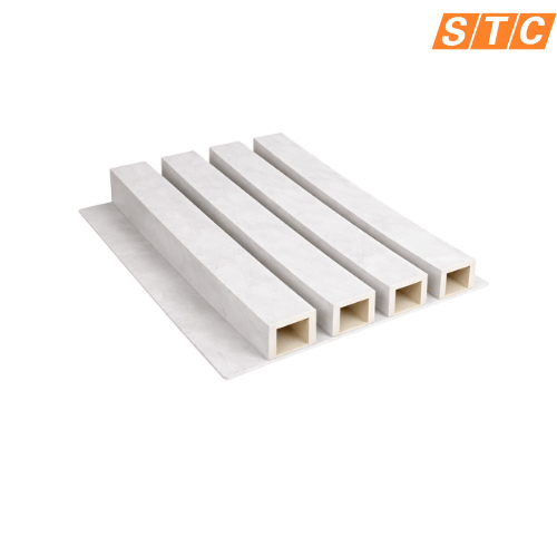 Square Fluted Wall Panel Arctic White WPS33
