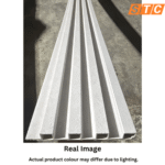 STC Innovative WPC Square Fluted Wall Panel Arctic White WPS33 - Image 5