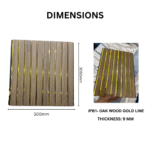 STC Groove PVC Panel Oak Wood Gold Line IPB1 - Image 2